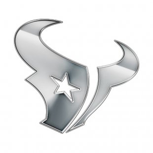 Houston Texans Silver Logo Sticker Heat Transfer