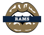 Los Angeles Rams Lips Logo decal sticker