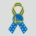 Golden State Warriors Ribbon American Flag logo Sticker Heat Transfer