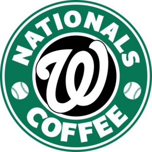 Washington Nationals Starbucks Coffee Logo Sticker Heat Transfer