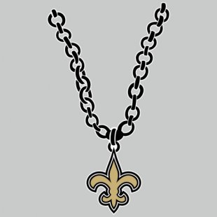 New Orleans Saints Necklace logo decal sticker