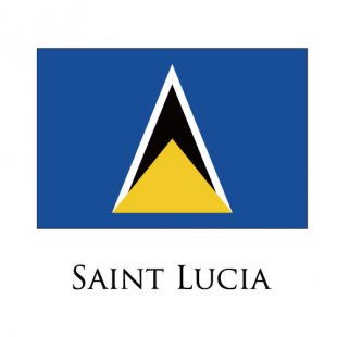 St.lucia flag logo
