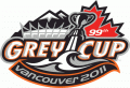 Grey Cup 2011 Primary Logo Sticker Heat Transfer