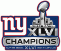 New York Giants 2012 Champion Logo Sticker Heat Transfer