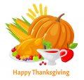 Thanksgiving Day Logo 34 Sticker Heat Transfer