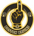 Number One Hand Boston Bruins logo decal sticker