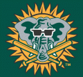 Oakland Athletics 1999-2006 Batting Practice Logo Sticker Heat Transfer