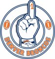 Number One Hand Denver Broncos logo Sticker Heat Transfer
