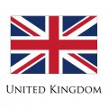 United Kingdom flag logo Sticker Heat Transfer