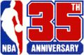 National Basketball Association 1980-1981 Anniversary Logo decal sticker