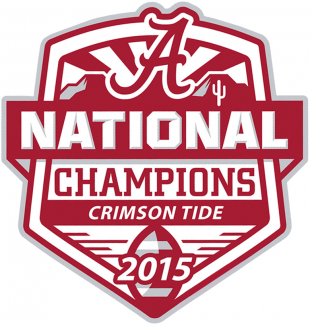 Alabama Crimson Tide 2015 Champion Logo Sticker Heat Transfer