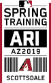 Arizona Diamondbacks 2019 Event Logo Sticker Heat Transfer