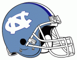 North Carolina Tar Heels 1988-1998 Helmet decal sticker