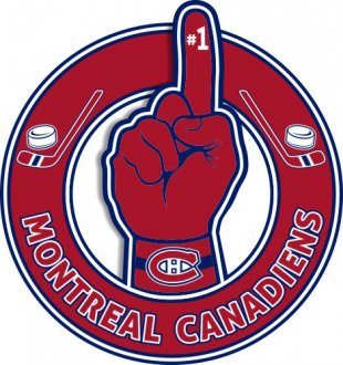 Number One Hand Montreal Canadiens logo Sticker Heat Transfer