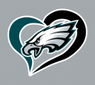 Philadelphia Eagles Heart Logo decal sticker