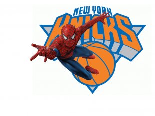 New York Knicks Spider Man Logo decal sticker