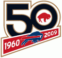 Buffalo Bills 2009 Anniversary Logo decal sticker