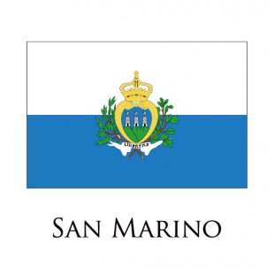 San marino flag logo Sticker Heat Transfer