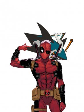 San Jose Sharks Deadpool Logo decal sticker