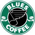 St. Louis Blues Starbucks Coffee Logo Sticker Heat Transfer