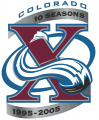 Colorado Avalanche 2005 06 Anniversary Logo Sticker Heat Transfer