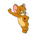 Tom and Jerry Logo 13 Sticker Heat Transfer