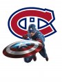 Montreal Canadiens Captain America Logo Sticker Heat Transfer