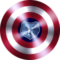 Captain American Shield With Memphis Grizzlies Logo Sticker Heat Transfer