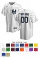 New York Yankees Custom Letter and Number Kits for Home Jersey Material Twill