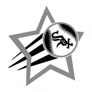 Chicago White Sox Baseball Goal Star logo Sticker Heat Transfer