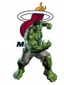 Miami Heat Hulk Logo Sticker Heat Transfer