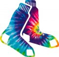 Boston Red Sox rainbow spiral tie-dye logo Sticker Heat Transfer