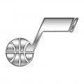 Utah Jazz Silver Logo Sticker Heat Transfer