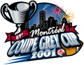 Grey Cup 2001 Primary Logo decal sticker
