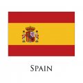 Spain flag logo Sticker Heat Transfer
