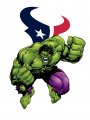 Houston Texans Hulk Logo decal sticker