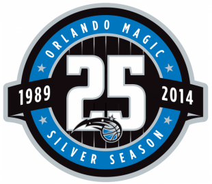 Orlando Magic 2013-2014 Anniversary Logo Sticker Heat Transfer