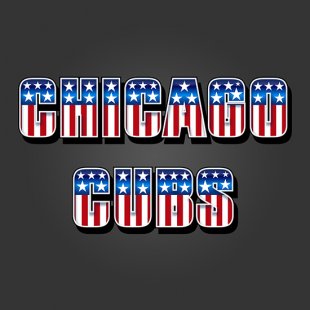 Chicago Cubs American Captain Logo Sticker Heat Transfer