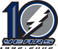 Tampa Bay Lightning 2001 02 Anniversary Logo Sticker Heat Transfer