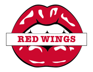 Detroit Red Wings Lips Logo Sticker Heat Transfer