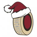 Arizona Coyotes Hockey ball Christmas hat logo decal sticker