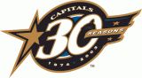 Washington Capitals 2003 04 Anniversary Logo Sticker Heat Transfer