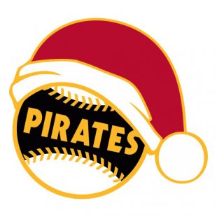 Pittsburgh Pirates Baseball Christmas hat logo Sticker Heat Transfer