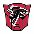 Autobots Atlanta Falcons logo Sticker Heat Transfer