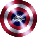 Captain American Shield With Milwaukee Brewers Logo Sticker Heat Transfer