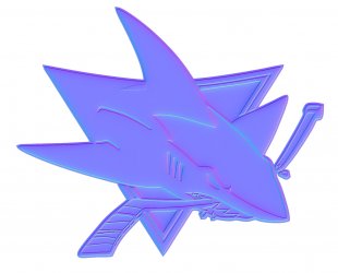 San jose Sharks Colorful Embossed Logo decal sticker