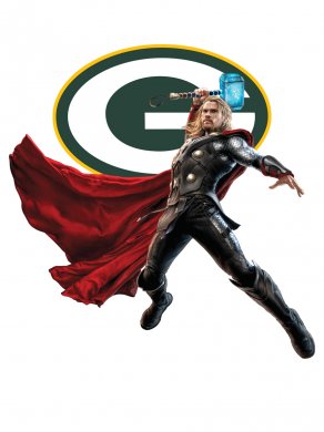 Green Bay Packers Thor Logo Sticker Heat Transfer