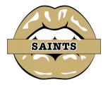 New Orleans Saints Lips Logo decal sticker