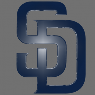 San Diego Padres Plastic Effect Logo decal sticker