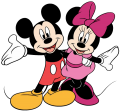 Mickey and Minnie Mouse Logo 04 Sticker Heat Transfer
